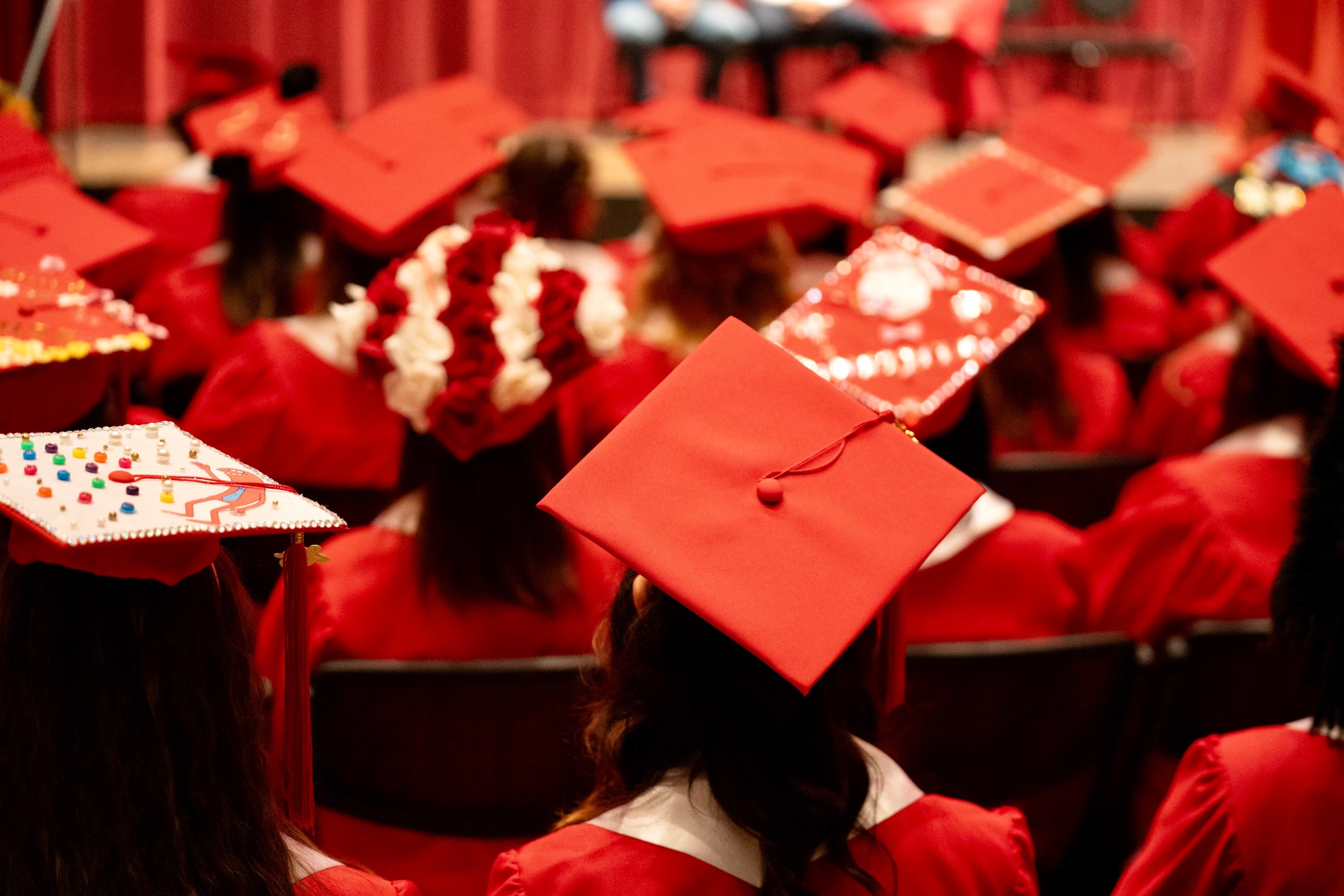 Graduating students celebrating